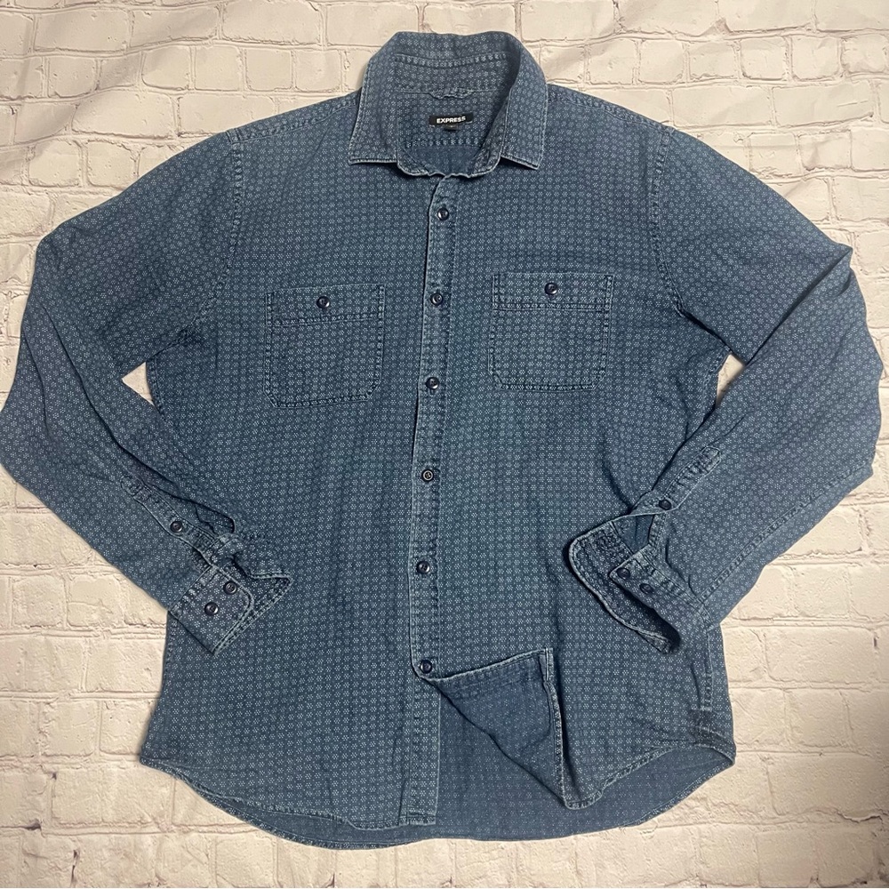 [Express] Lightweight Denim Button Down - image 1